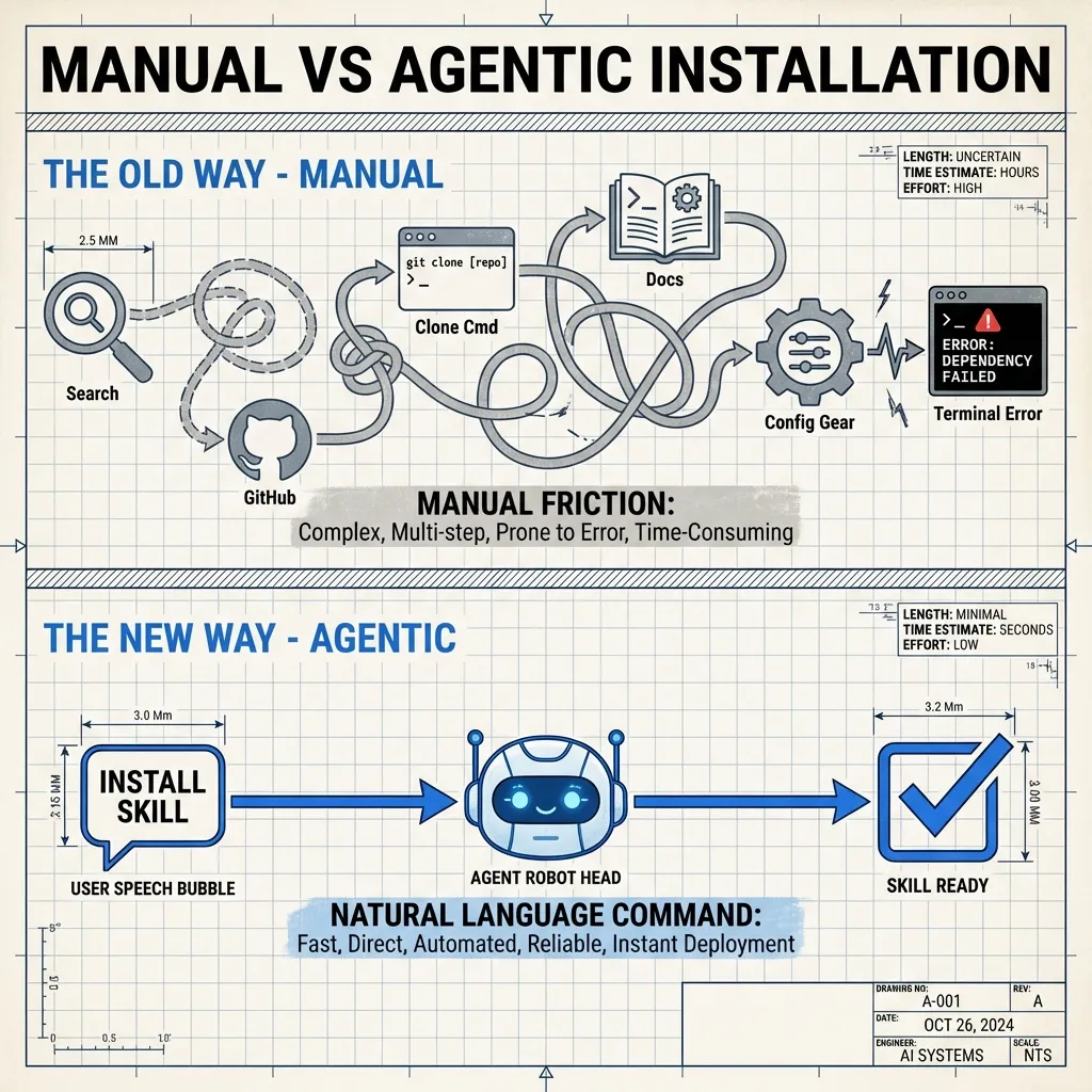 Manual vs Agentic Installation
